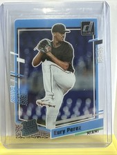 🔥⚾️🔥2023 Panini Chronicles Clearly Donruss Rated Rookie Eury Perez #7 y6t🔥