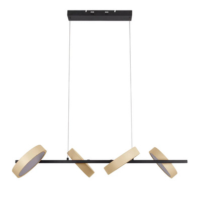 Hängelampe Pendelleuchte Näve LED Lampe schwarz beige Metall Kunststoff 110cm