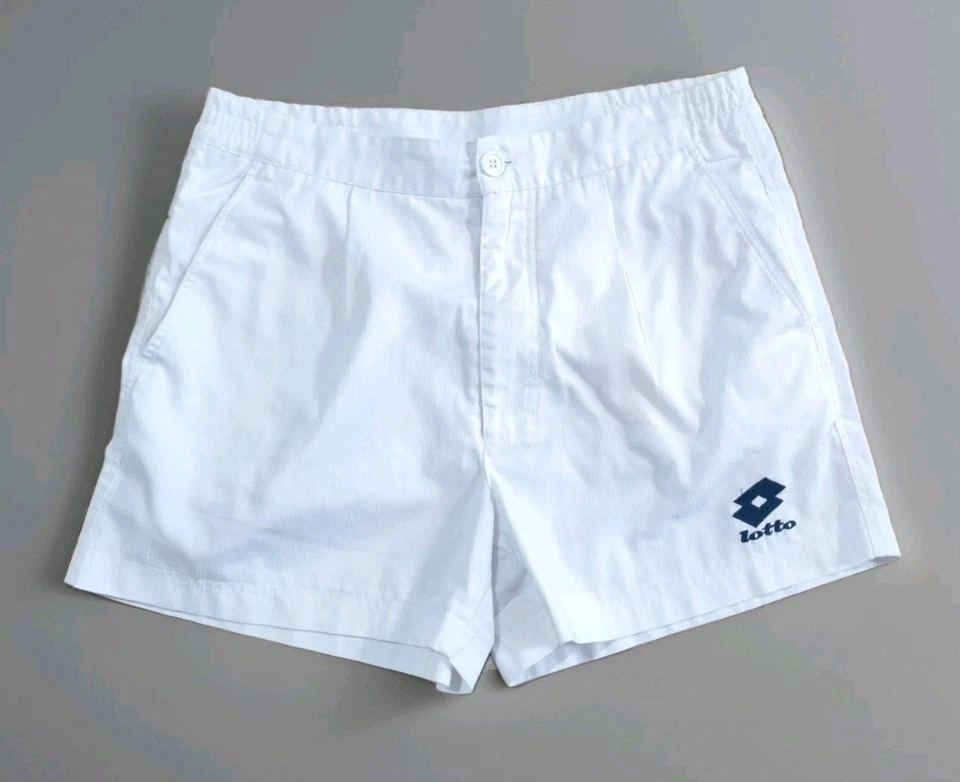 Pantalones Cortos Italianos Tenis Lotto Becker Años 90 De Colección Talla M Foto 2 de 4