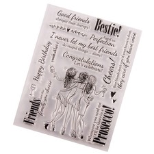 Reusable Clear Silicone Seal Stamps for DIY Scrapbooking Photo Albums and Cards