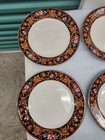 8 Vitromaster Abundance Fruits trim Dinner Plates Stoneware 10.5" Vintage — photo 8