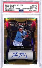 2020 Panini Select Rookie Signatures Gold #4 Isan Diaz Auto 3/10 PSA 10 GEM MINT