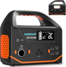 Portable Power Station, 266wh Power Generator 300W Lithium Battery, Power Statio