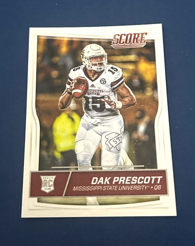 2016 Score Football Dak Prescott Rookie Card #337 Set Break NM