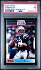 2007 TOPPS SUPER BOWL XLI SUPER BOWL XLI-BLACK #6 TOM BRADY 179/199 PSA 7