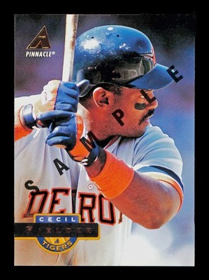 1994 Pinnacle #10 Cecil Fielder Samples Detroit Tigers