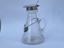 An Antique Solid Silver Topped Whiskey Noggin with Label, Mappin & Webb, 1911