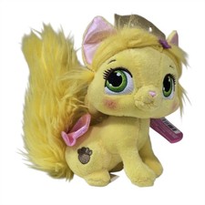 Disney Palace Pets Rapunzel's Kitten Summer Plush 7" Soft Toy Cat NWT Yellow GUC