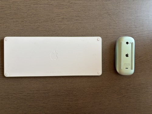 Klawiatura Apple Magic (A2449) z Touch ID i myszką Magic (A1657) - zielona - Zdjęcie 4 z 5