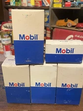 NOS 1970s Mobil Gasoline Fuel Filters Parts Motor Oil Can Old Antique Original