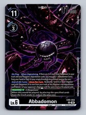 Abbadomon EX9-055 R R Versus Monsters Digimon Foil NM