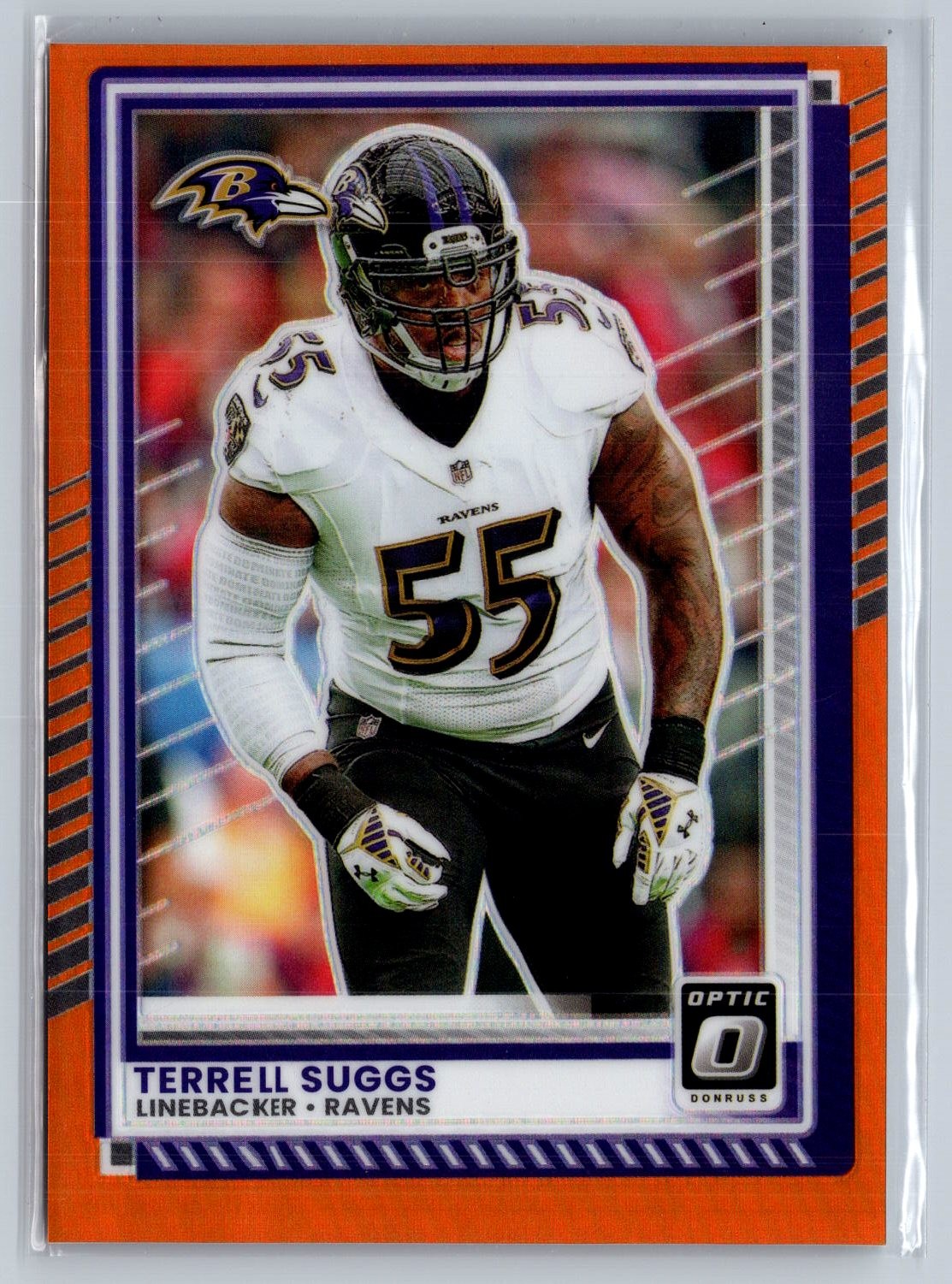 Terrell Suggs 2025 Donruss Optic #96 Orange #/299