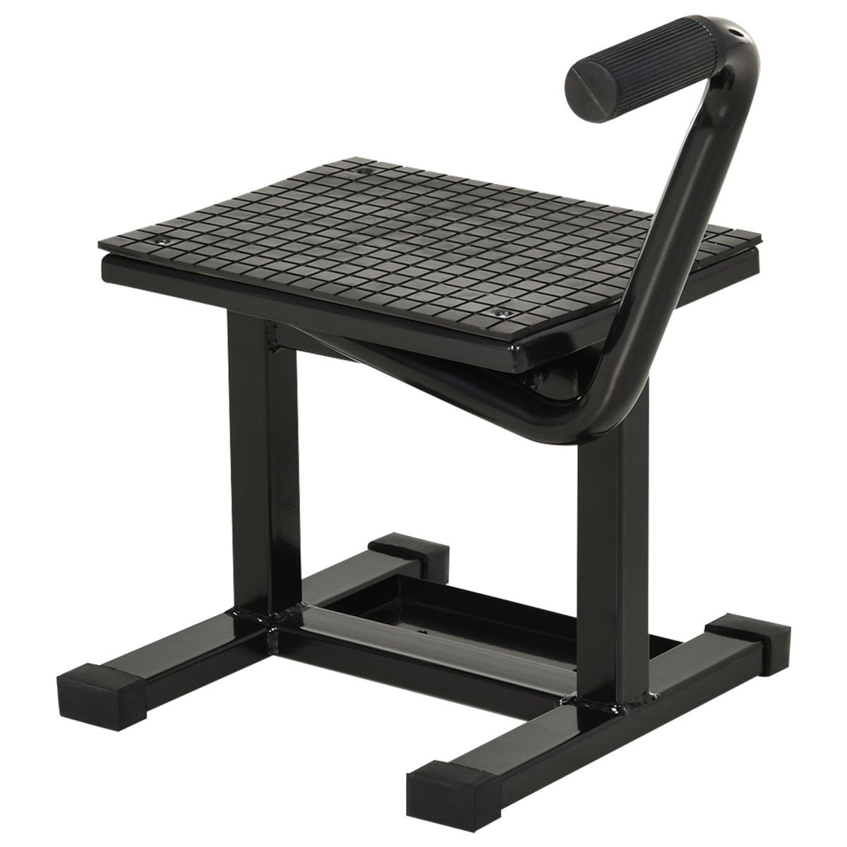 Durhand 150Kg Steel Motorbike Manual Jack Lift Rubber Platform Crank Lift - Image 2