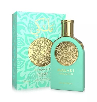 Sahari Supreme Malaki Turquoise Eau de Parfum Spray, 3.4 Fl Oz (100 ml)