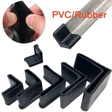 L-Shaped Angle Iron Rubber Caps Chair Feet Legs Floor Protectors Furniture Pads