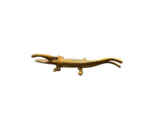 Mid-Century Brass Crocodile Nutcracker attributed to Walter Bosse, 1950s - Picture 3 of 7