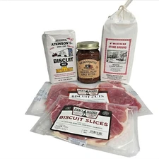 Breakfast Set Grits, Biscuit Mix, Country Ham, Amish Caramel Pecan Apple butter