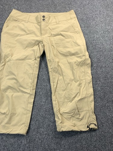 Columbia Pants Women 6 Lightweight Outdoors Lightweight Capri Beige - Foto 3 di 18
