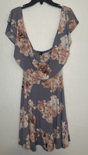 Windsor Pink Floral & Gray Dress Size Small 