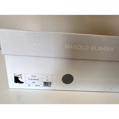 Manolo Blahnik Men Boots Fullis Gray Lace Up Leather size 8 uk Made in Italy NEW Manolo Blahnik Men Boots Fullis in Gray Lace Up Leather UK  main image 2