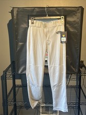 Rawlings Semi-Relaxed Fit Open Bottom Youth Large YL Baseball Pants Gray