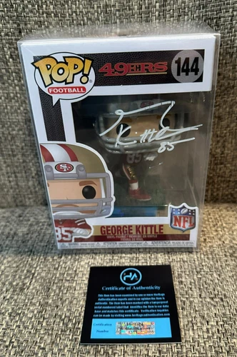 Autographed Funko Pop Football Signed George Kittle #144 49ers NFL Vinyl Signed