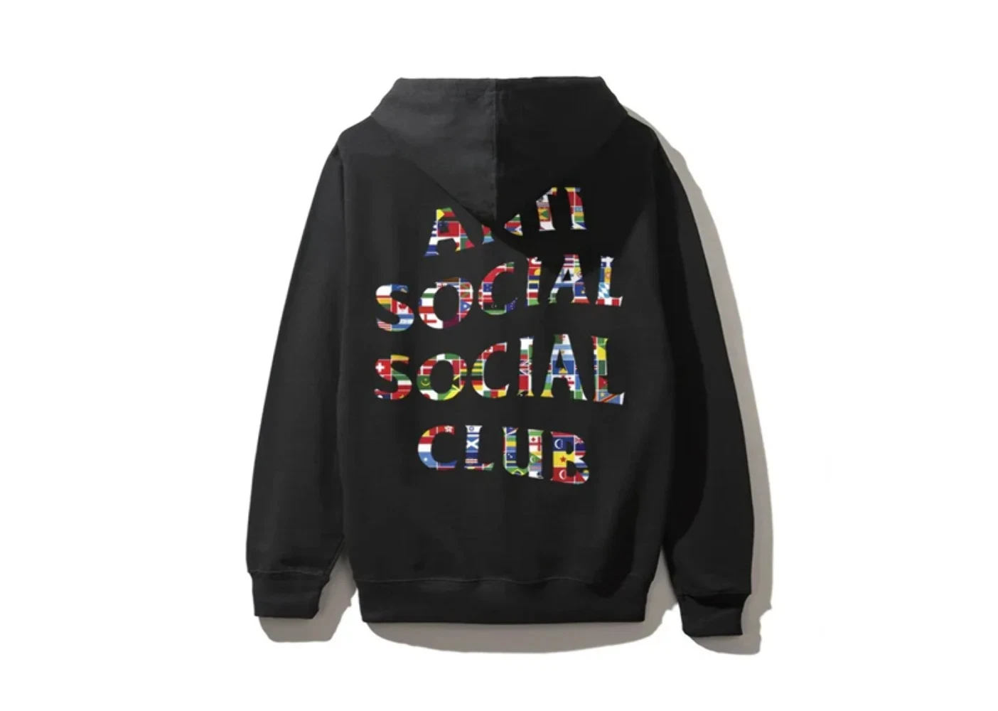 A BATHING APE (BAPE) Felpa con Cappuccio Anti Social Club Bandiera Nera