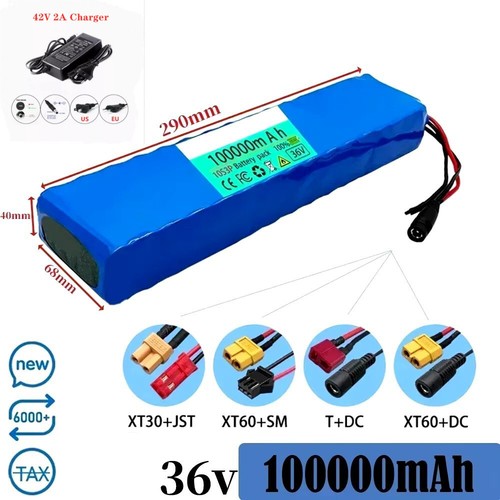 Paquete de Batería Recargable 10s3p 36v 100ah 1000w Modif Scooter Eléctrico - Imagen 9 de 12