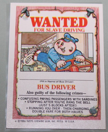 Garbage Pail Kids 1986 4th Series #145a "DALE Snail" - Picture 4 of 5