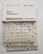 Factory Pack Swarovski Crystal Clear AB 12x8mm Faceted Barrel 5204 Beads; 144pc