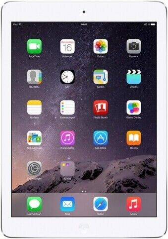 Apple iPad Air 16 Go [WiFi 9,7 pouces + téléphone portable] argent - ACCEPTABLE - Photo 1/1