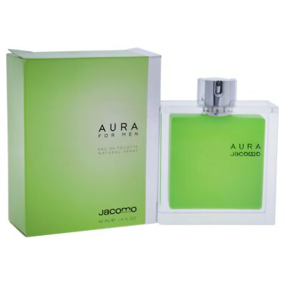 Jacomo Aura Eau de Toilette Spray for Men, 1.4 Ounce