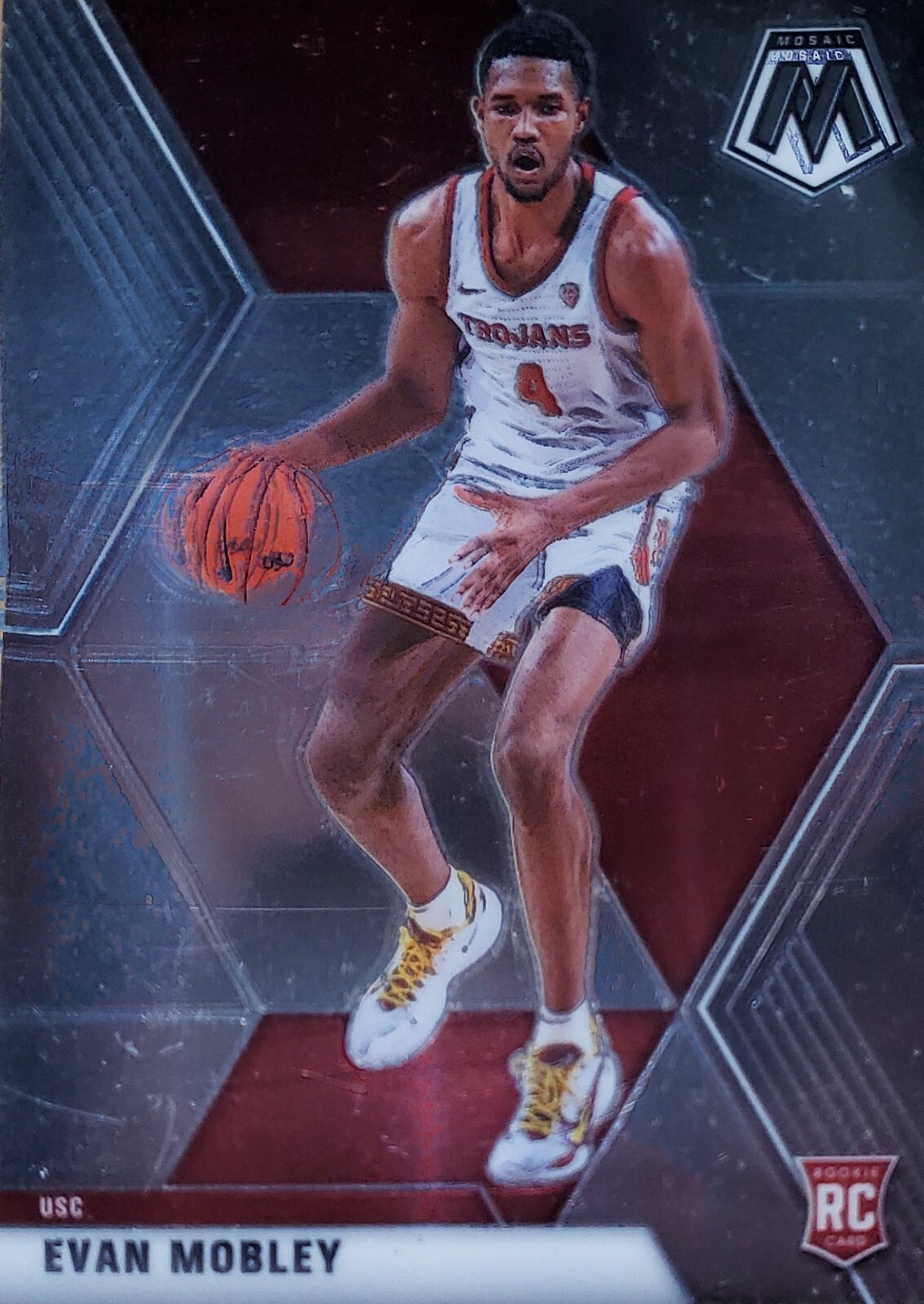 2021 Panini Mosaic - EVAN MOBLEY - Chronicles Draft Picks Trojans Rookie RC #252