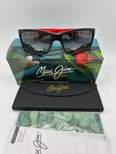 MAUI JIM Polarized Sunglasses MJ766 34UTD Kanaio Coast Black Gray NIB Man United