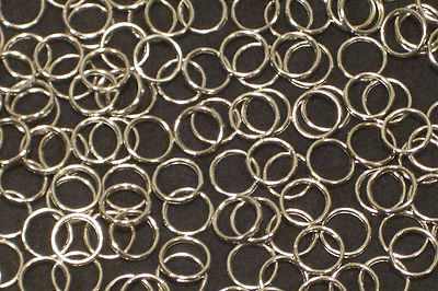 100 Nickel Plated Brass Sew On Rings for Roman Shade Cord Guide or Tie ...