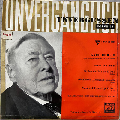 KARL ERB II: Unvergessen - Folge 23 (EP Electrola E 40 045 / Mono)