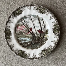 Johnson Bros. Friendly Village-Willow By The Brook 10.5" Decorative Dinner Plate
