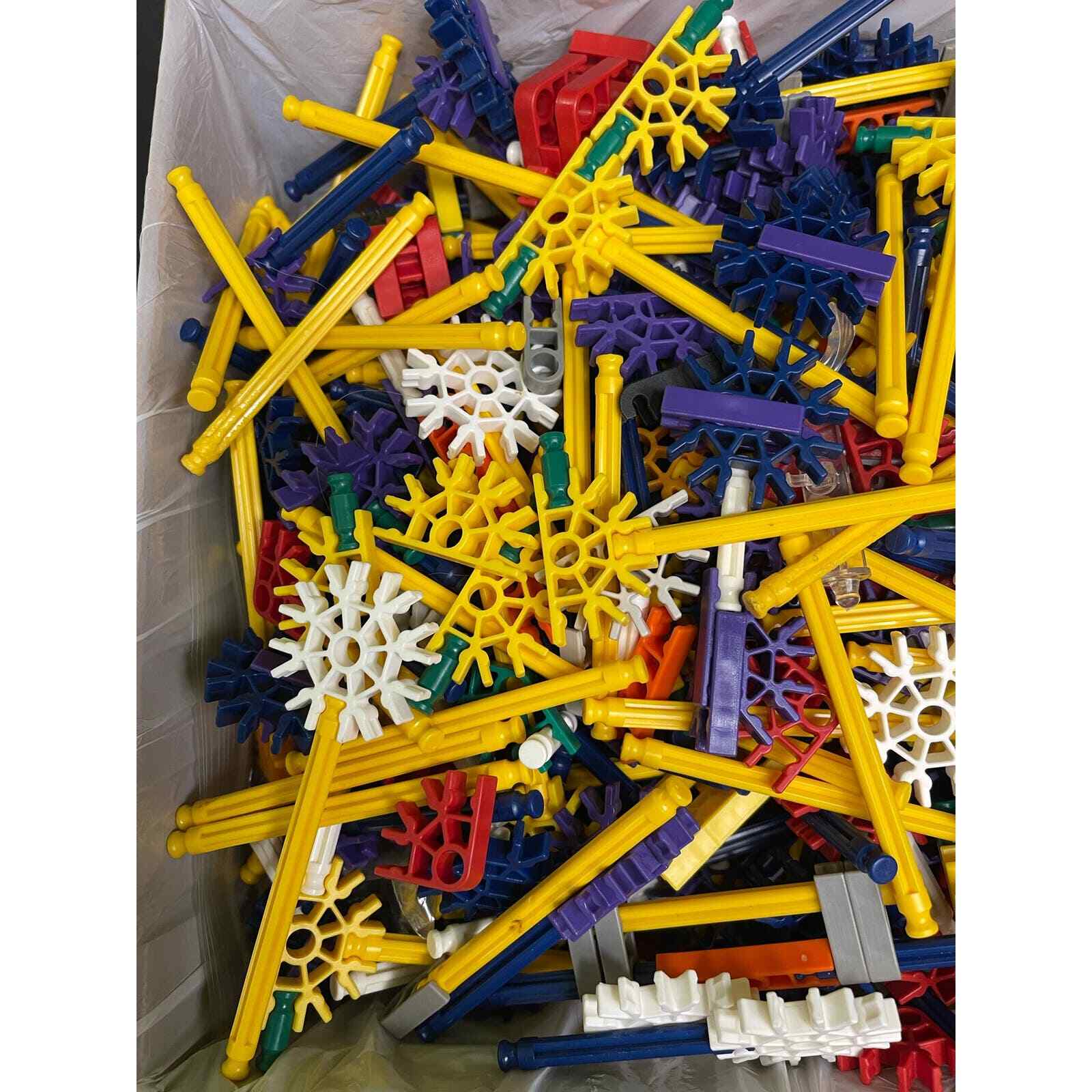 6 Pound Lot KNEX Rods Connectors Random Mixed Bulk Replacement Parts K