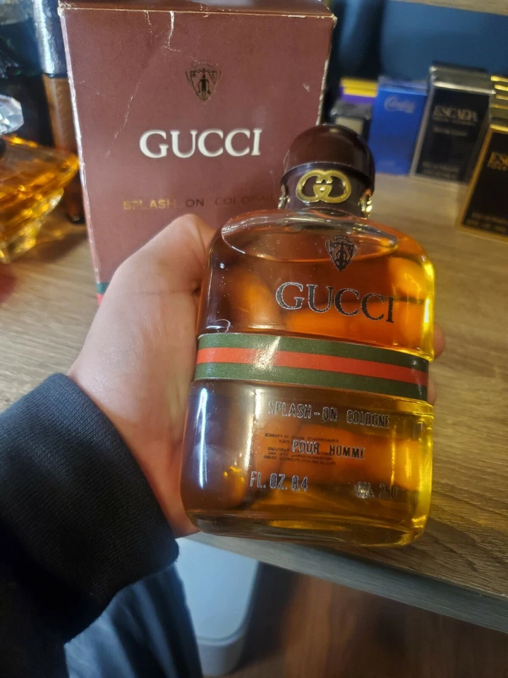 GUCCI SPLASH ON COLOGNE POUR HOME - 8,4 OZ. Años 70 RARO Foto 2 de 4