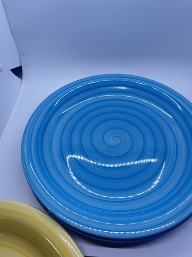 5er Set - Citrus Grove SWIRL Mitte 10 3/4" Steinzeug Teller verschiedene Farben - Bild 11 von 21