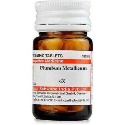 2 X Willmar Schwabe India Plumbum Metallicum 6X (20g) Free Shipping World Wide