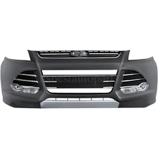 Front Bumper Cover Valance Grille Fog lamps Kit For 2013-2016 Ford Escape