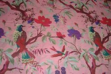 5 yard Indian Cotton Hand Block Sanganeri Printed Handmade Cotton Fabric Natural