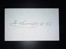 Anderson Garcia, PHILLIES (2007 Debut) SIGNED 3x5 Index Card (HS)