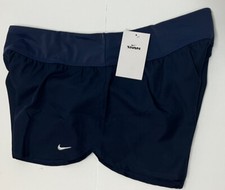 NIKE Women's Solid Element Swimming Boardshorts NWT Midnight Navy SIZE: XL 50