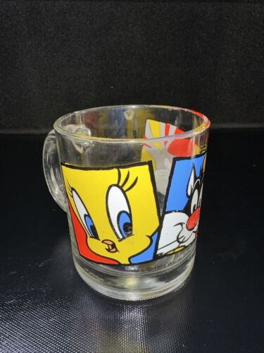 Coffee cup Looney Tunes Tweety Sylvester Bugs Bunny Warner Bros 1994 - Picture 1 of 6