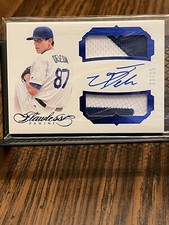 JOSE DE LEON 2017 FLAWLESS LA DODGERS ROOKIE AUTOGRAPH AUTO JERSEY PATCH RPA /15