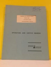 HP  Model 890A DC Power Supply Manufacturing Code 4G Operating + Service Manual