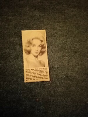 Ea14 Ephemera 1961 Bild Mann im Mond Shirley Anne Field 