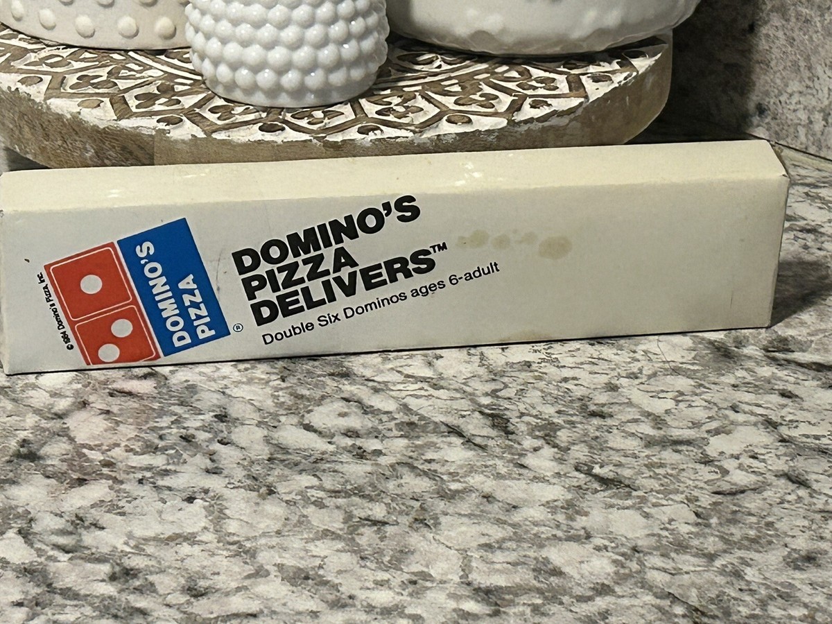 Domino's Pizza Delivers Double Six Dominos Promo Original Box
